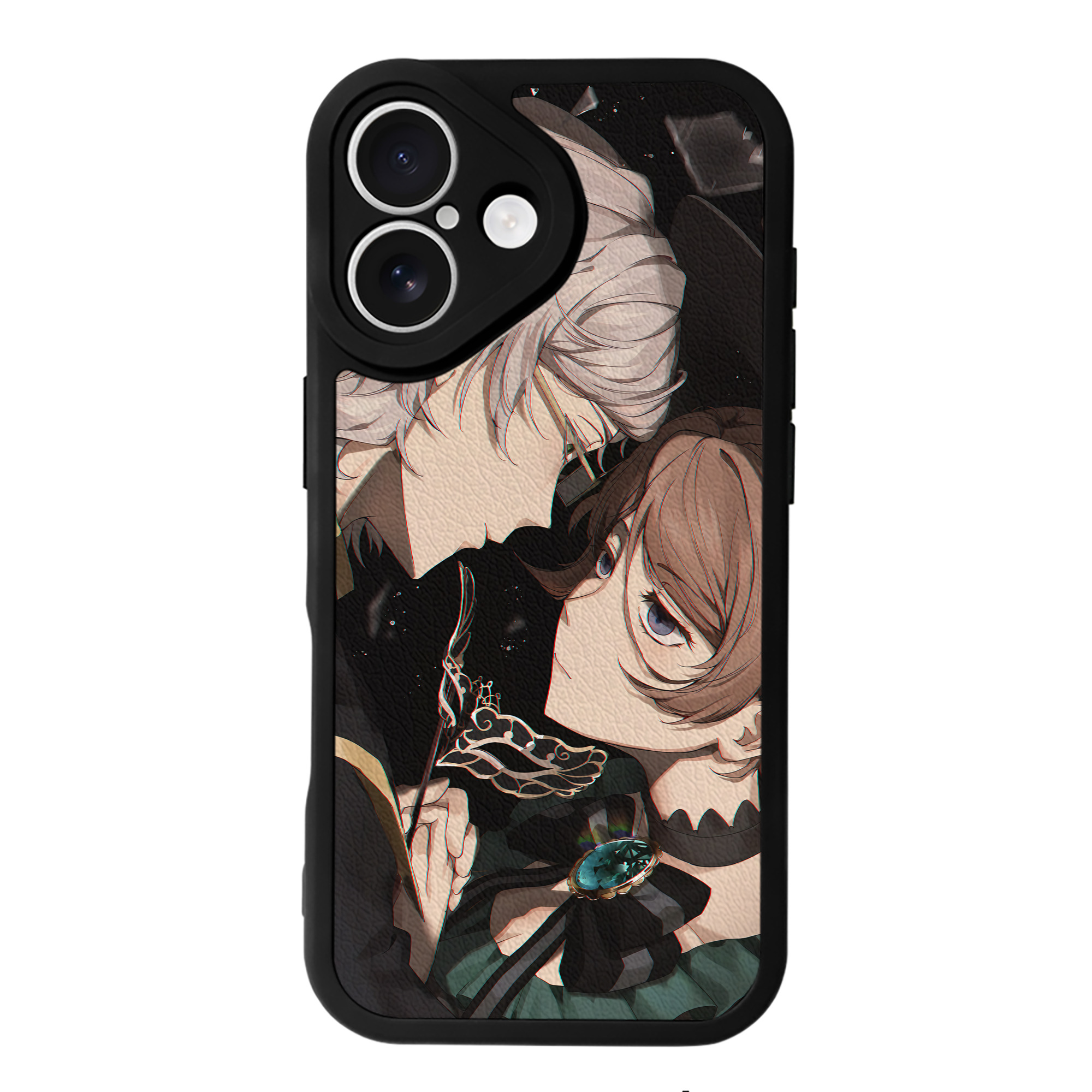 （画像用） 文豪ストレイドッグス Bungo Stray Dogs 【iPhone 16シリーズ対応】シリコンスマホケース（レザー調） 材質：シリコン